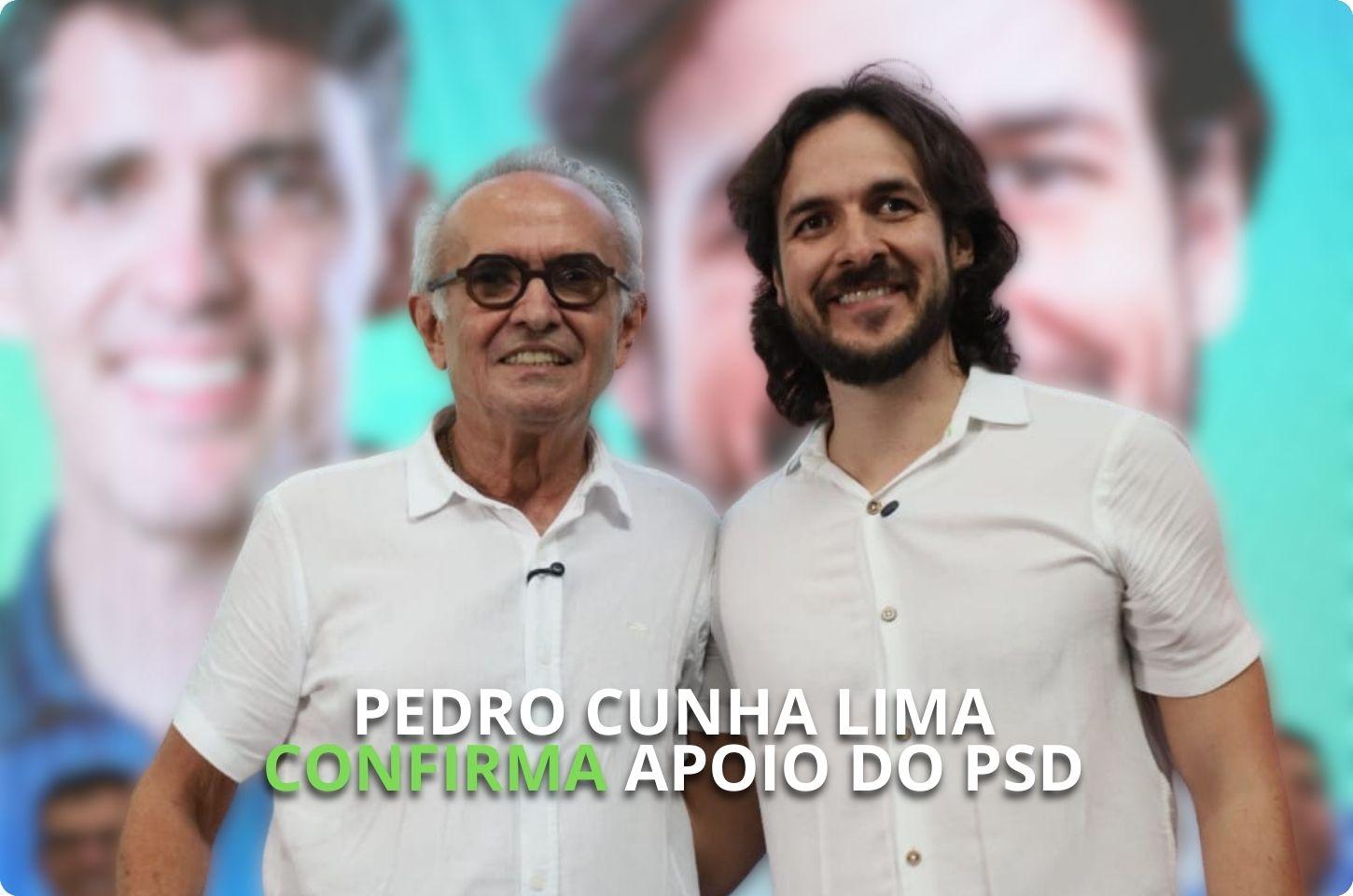 Pedro Cunha Lima confirma apoio do PSD à pré-candidatura de Cícero Lucena ao governo da PB