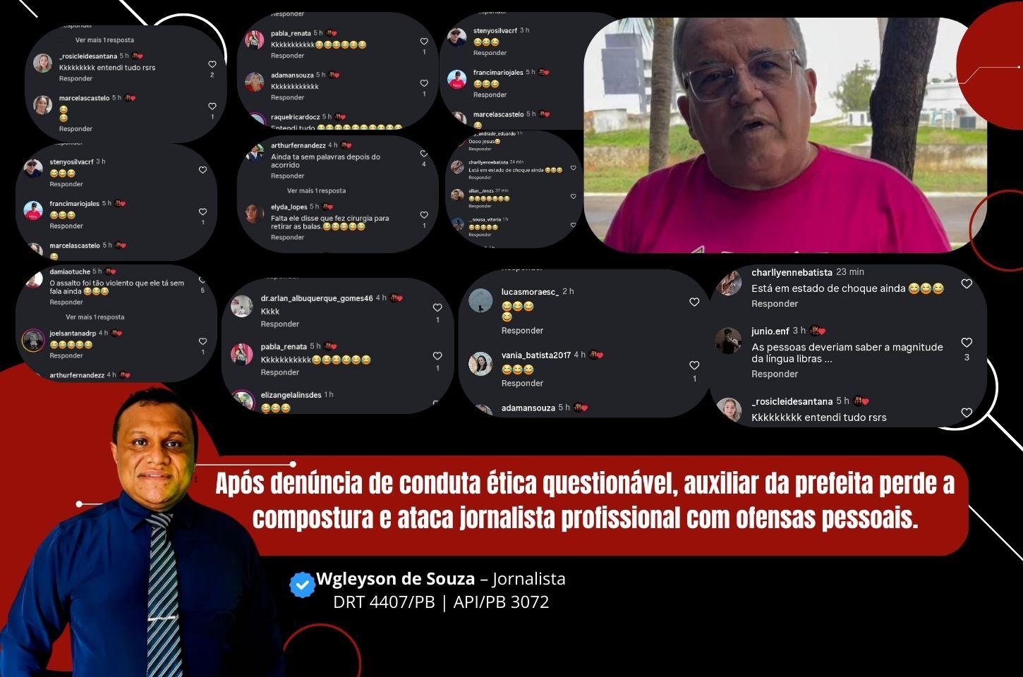 A face autoritária do poder: Secretário Adjunto de Cajazeiras tenta intimidar a imprensa com insultos e ameaças