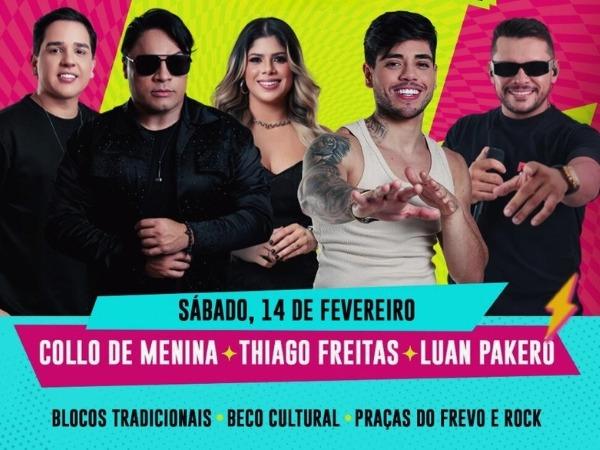 Cajazeiras ferve na 3ª noite de Carnaval com Collo de Menina, Thiago Freitas e o tradicional Bloco das Virgens 
