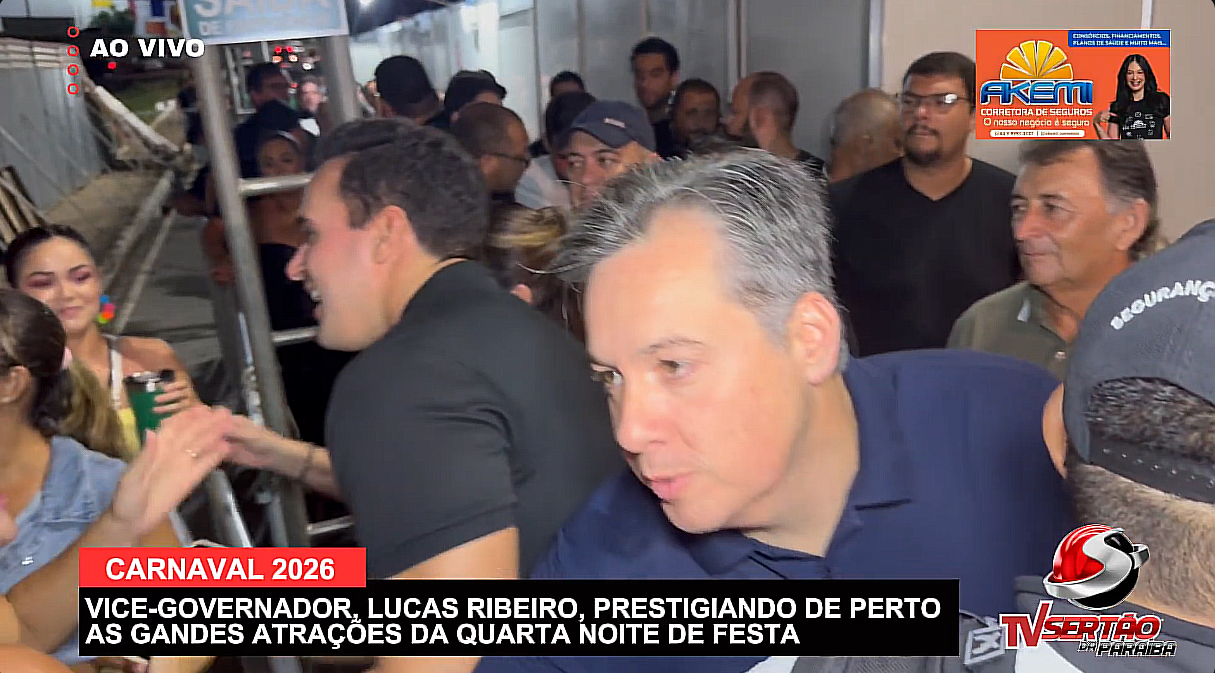 Júnior Araújo celebra sucesso do Carnaval de Cajazeiras e destaca presença de Lucas Ribeiro sob chuvas no Sertão