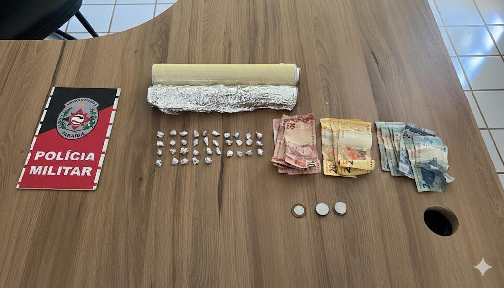 PM prende suspeita e apreende 35 porções de crack em comunidade de Sousa
