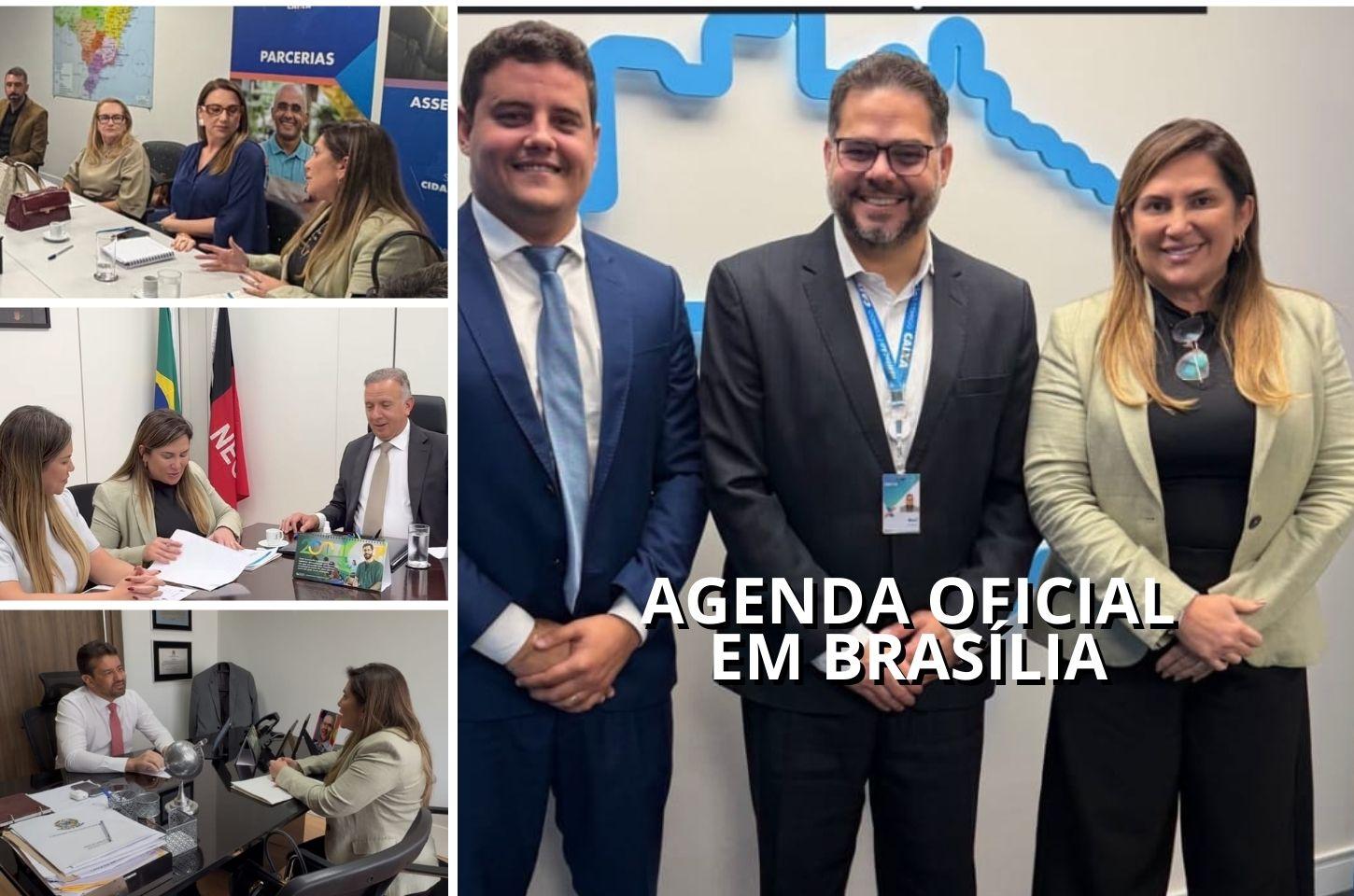 Prefeita Corrinha Delfino cumpre agenda oficial em Brasília com foco na captação de recursos e fortalecimento institucional