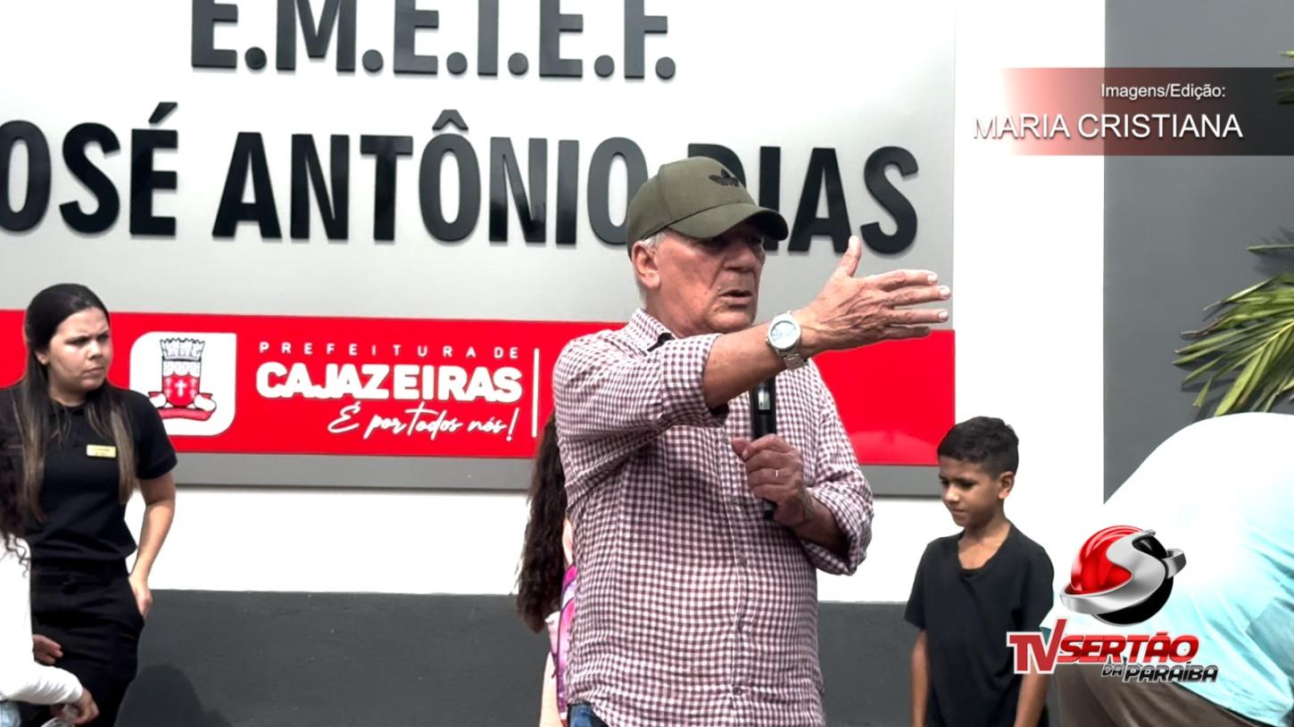 Zé Aldemir prestigia entrega de reforma escolar em Boqueirão e exalta avanços na educação de Cajazeiras