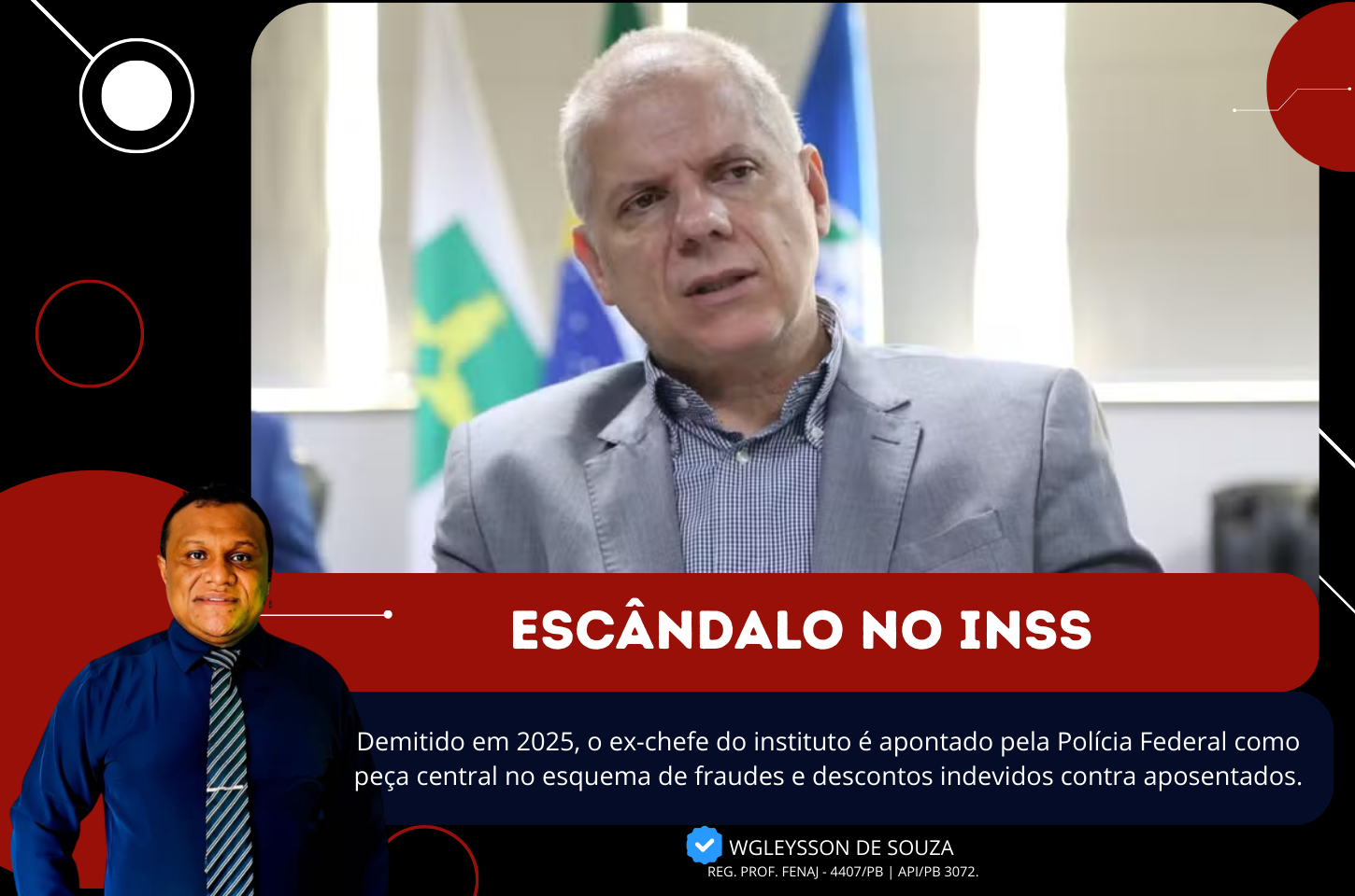 A queda do alto escalão: Ex-presidente do INSS, Alexandre Stefanuto, é alvo por desvio de R$ 4 milhões