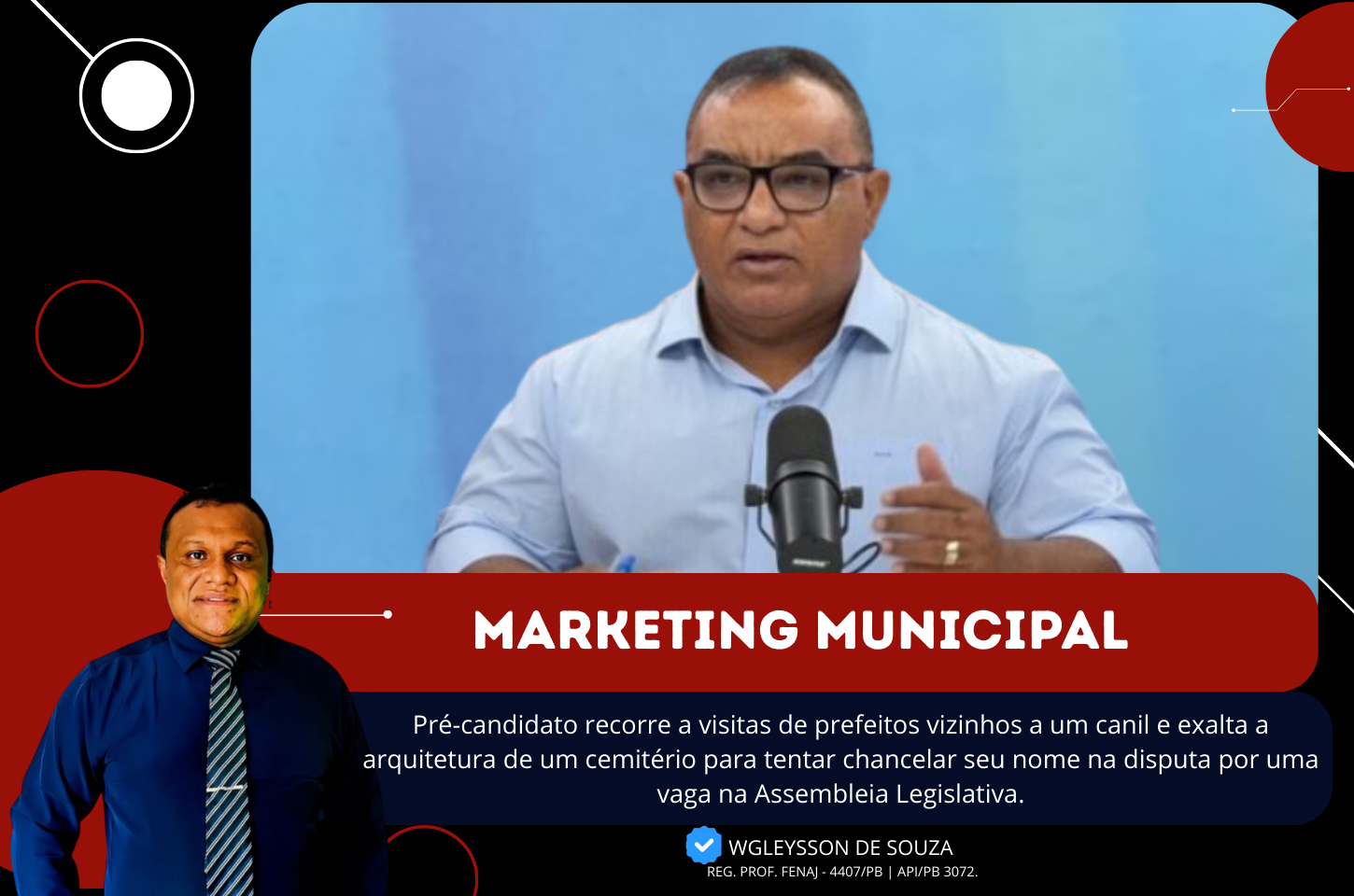 A supervalorização do básico: como Marcos Eron tenta vender obras locais como modelo para a Paraíba