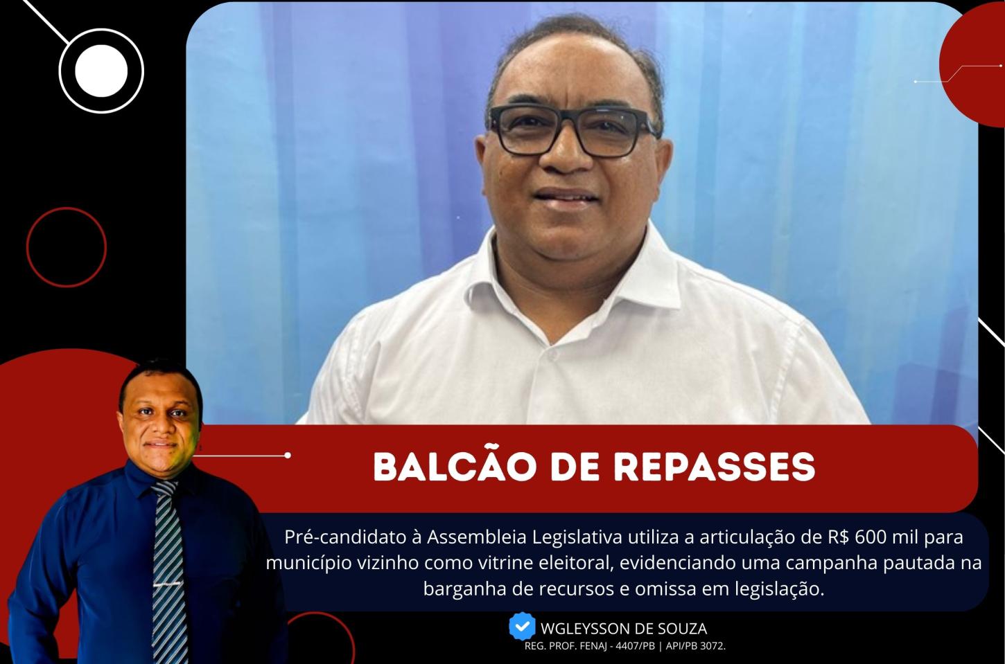 As areninhas de Manaíra: a estratégia de Marcos Eron em pavimentar apoios com despachos financeiros