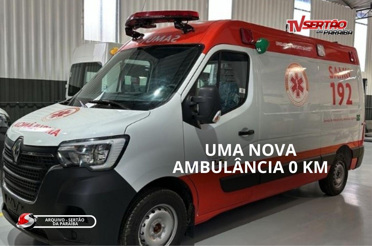 Cajazeiras recebe nova ambulância 0 km para modernizar atendimentos de urgência do SAMU