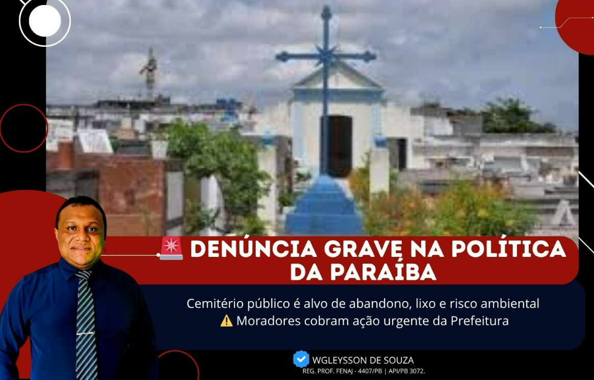 Cemitério em São João do Rio do Peixe vira alvo de denúncias por descarte irregular e omissão do poder público