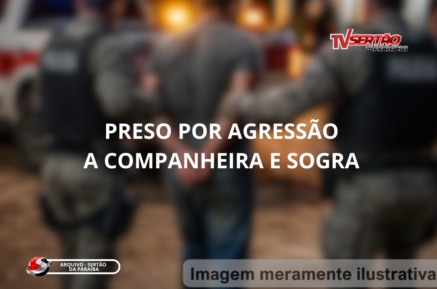 HOMEM É PRESO APÓS AGREDIR COMPANHEIRA E SOGRA DURANTE FESTA NA ZONA RURAL DE CAJAZEIRAS 