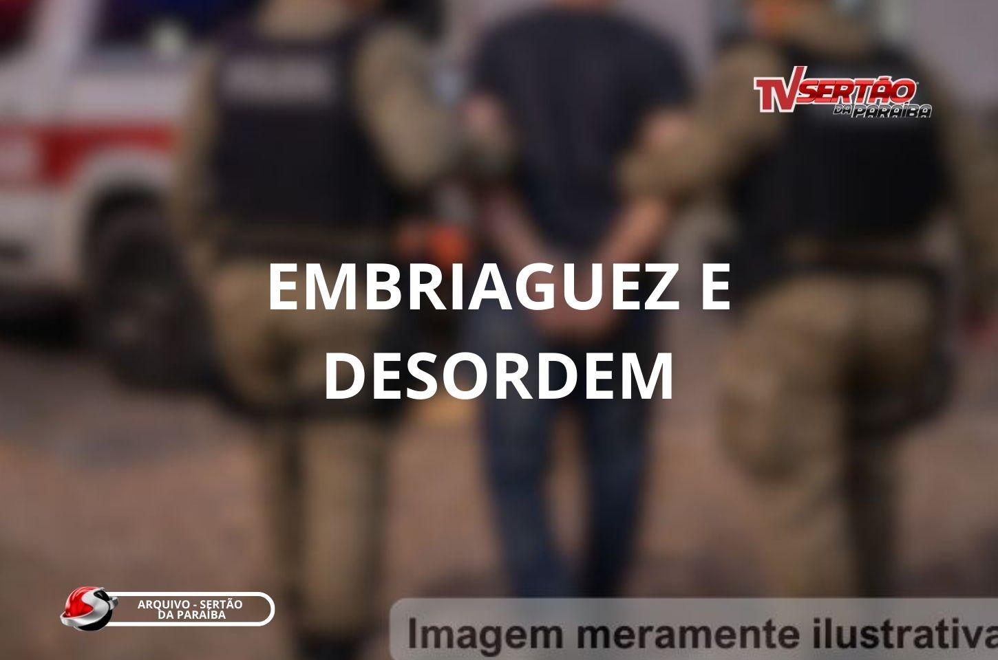 HOMEM EMBRIAGADO É DETIDO PELA PM APÓS CAUSAR TRANSTORNOS EM VIA PÚBLICA EM CARRAPATEIRA