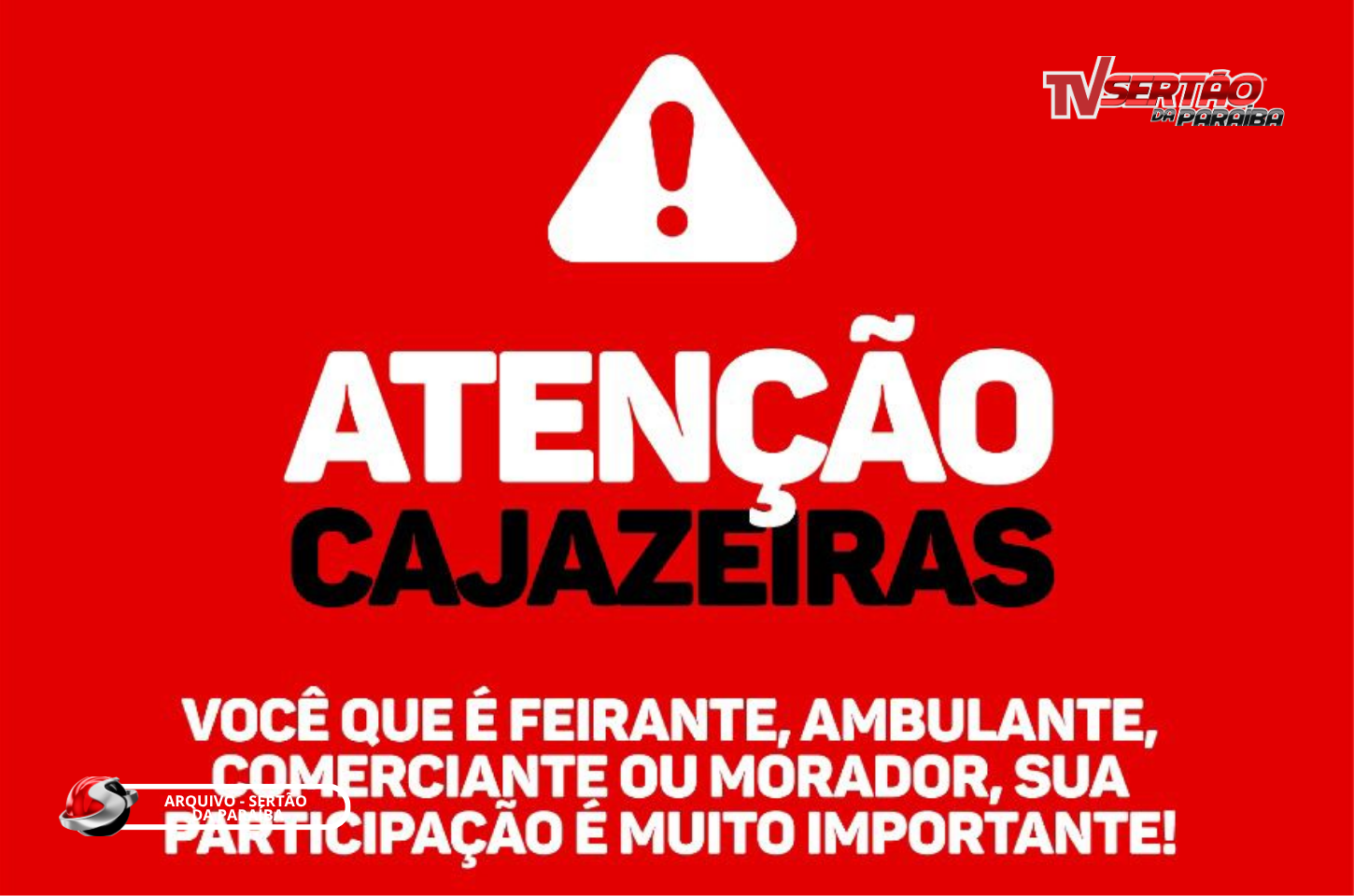 MP convoca audiência pública em Cajazeiras para discutir ocupação de ruas e calçadas