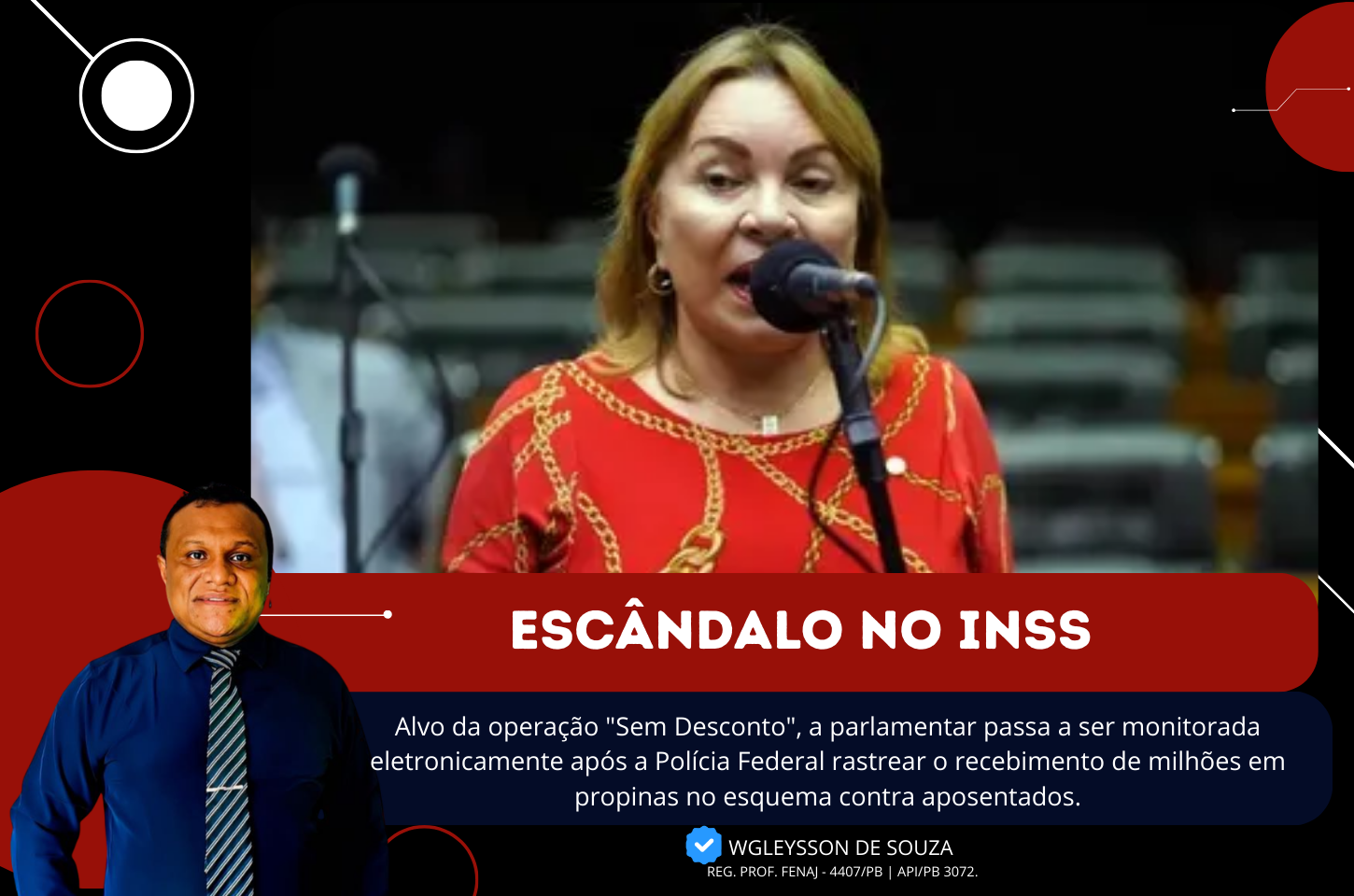 Na mira do STF: Tornozeleira eletrônica é a principal medida aplicada contra a deputada Maria Gorete