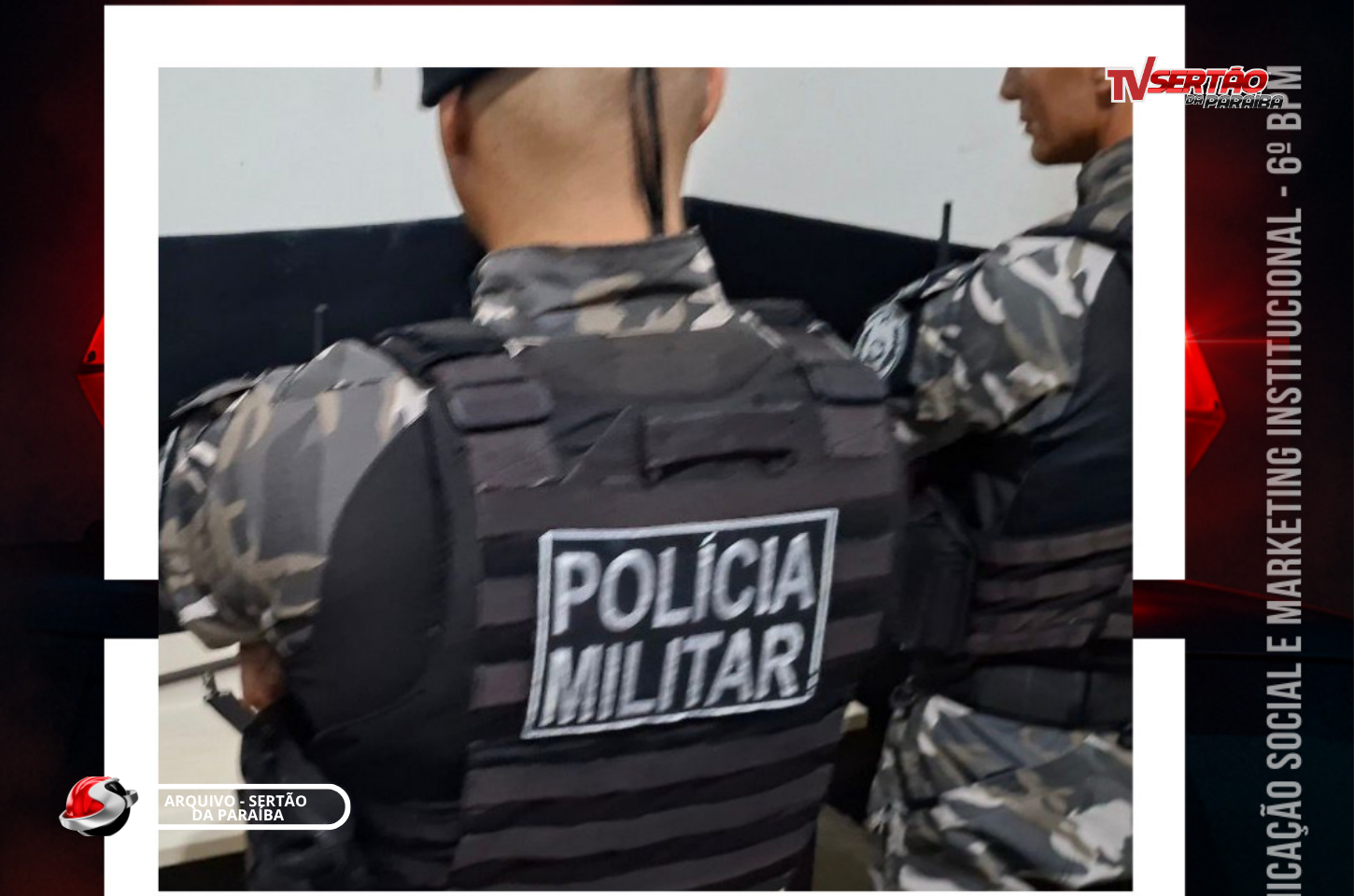Polícia Militar localiza e prende condenado por roubo no bairro Jardim Oásis em Cajazeiras 
