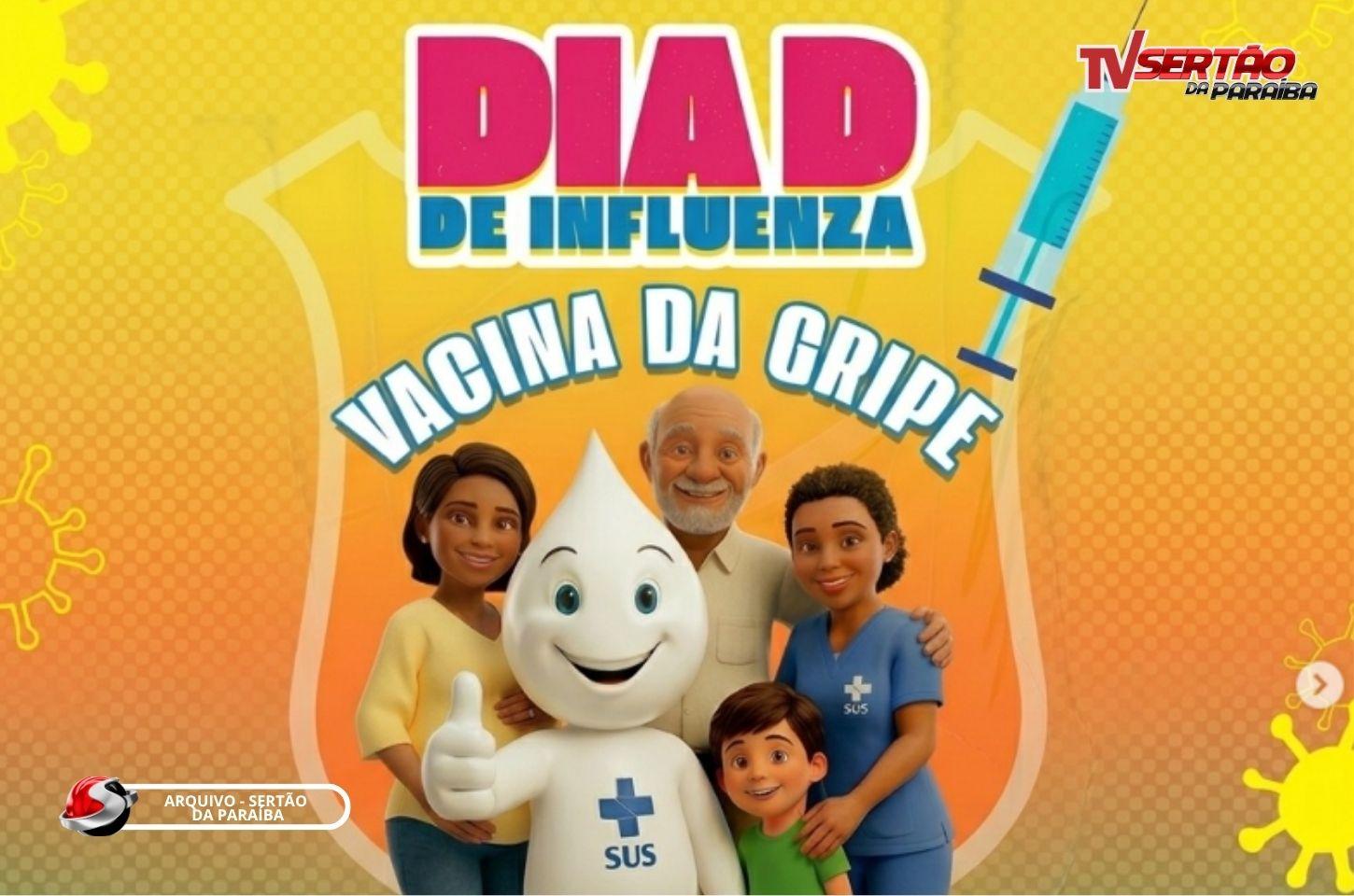 São José de Piranhas convoca população para o Dia D de vacinação contra a gripe em 28 de março