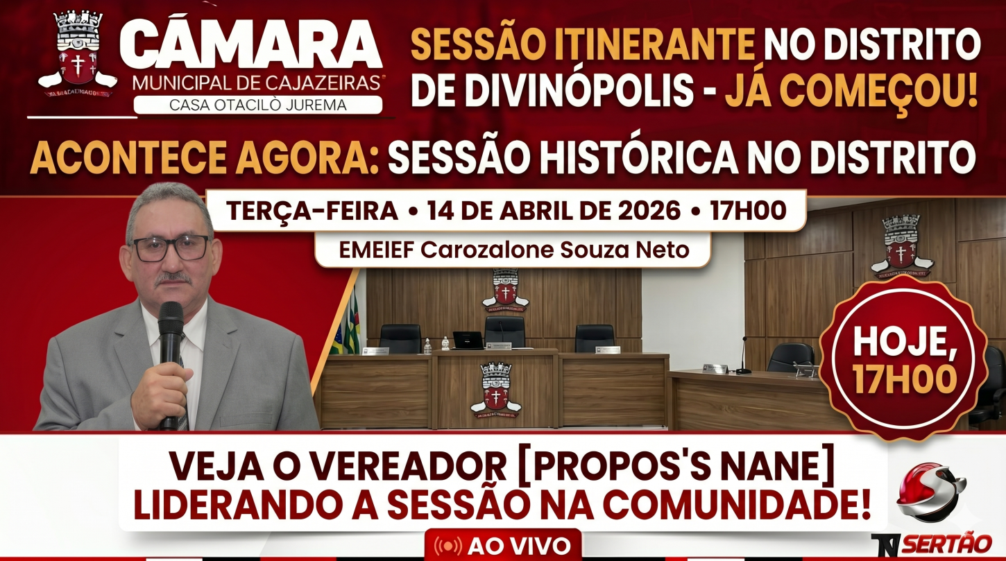 É HOJE: Câmara leva sessão a Divinópolis e convoca população para participar e cobrar ações