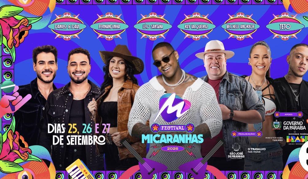 Micaranhas 2026 promete ser o maior festival da região com mega atrações e diversidade musical