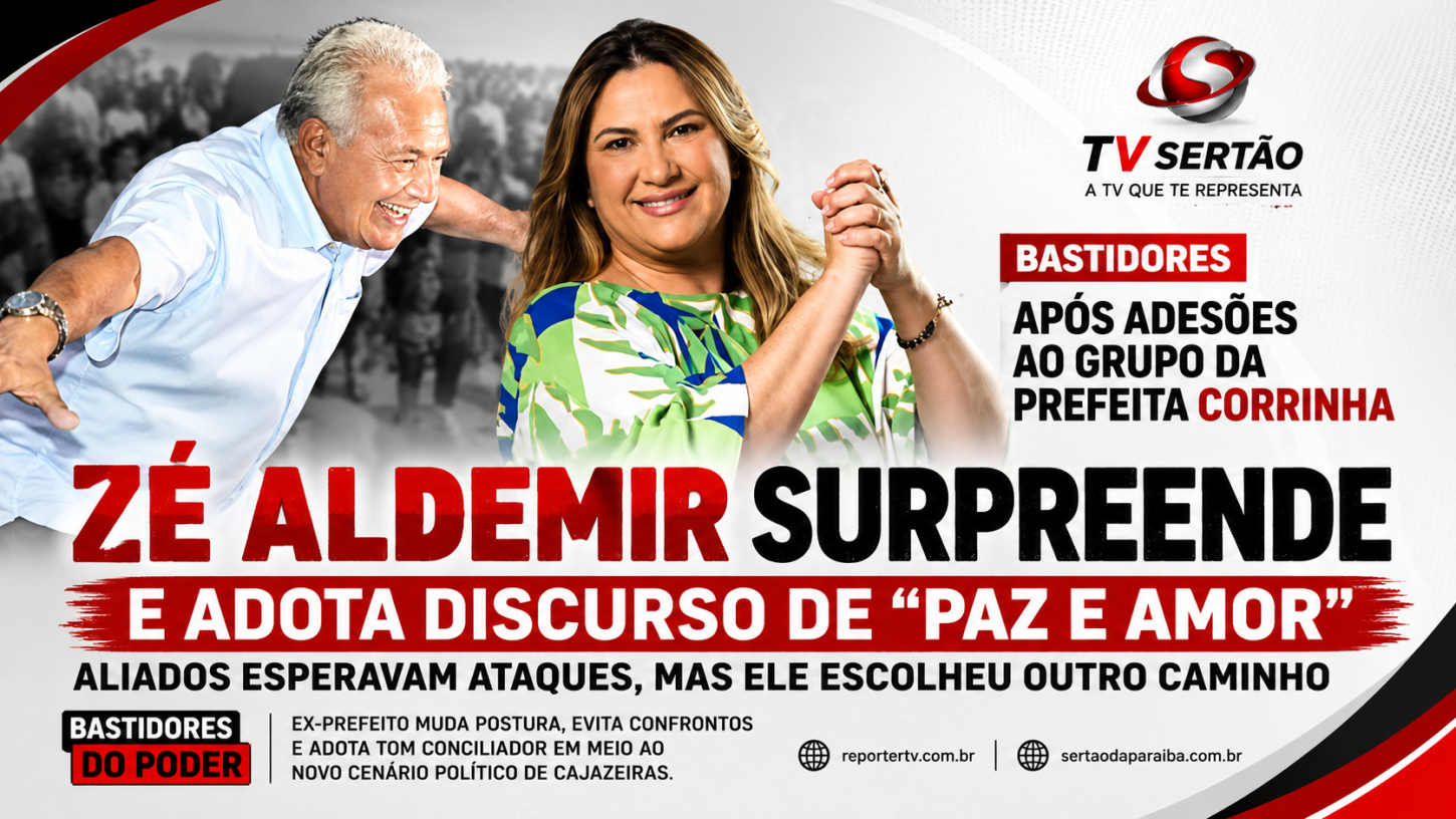 Após adesões à prefeita Corrinha, José Aldemir surpreende aliados e adota discurso de “paz e amor” em Cajazeiras