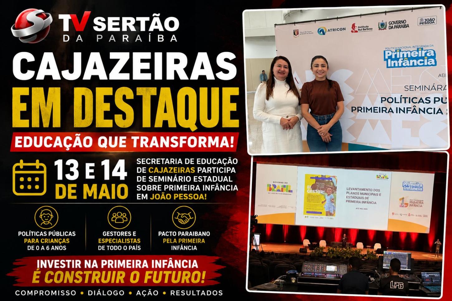 Cajazeiras integra seminário estadual sobre políticas públicas para a primeira infância