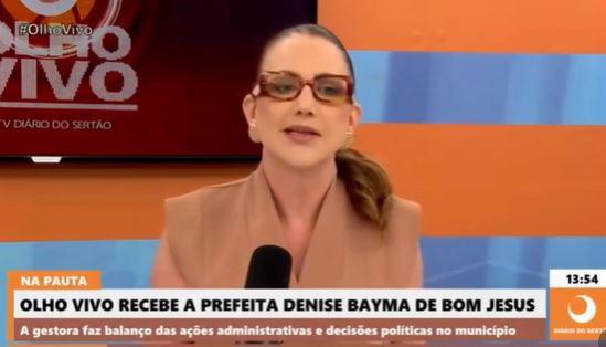 Denise Bayma classifica rompimento em Bom Jesus como 