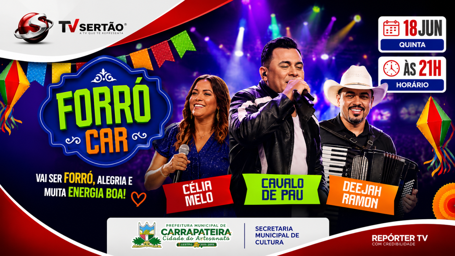 Forró Car promete agitar Carrapateira com grande festa junina no dia 18 de junho