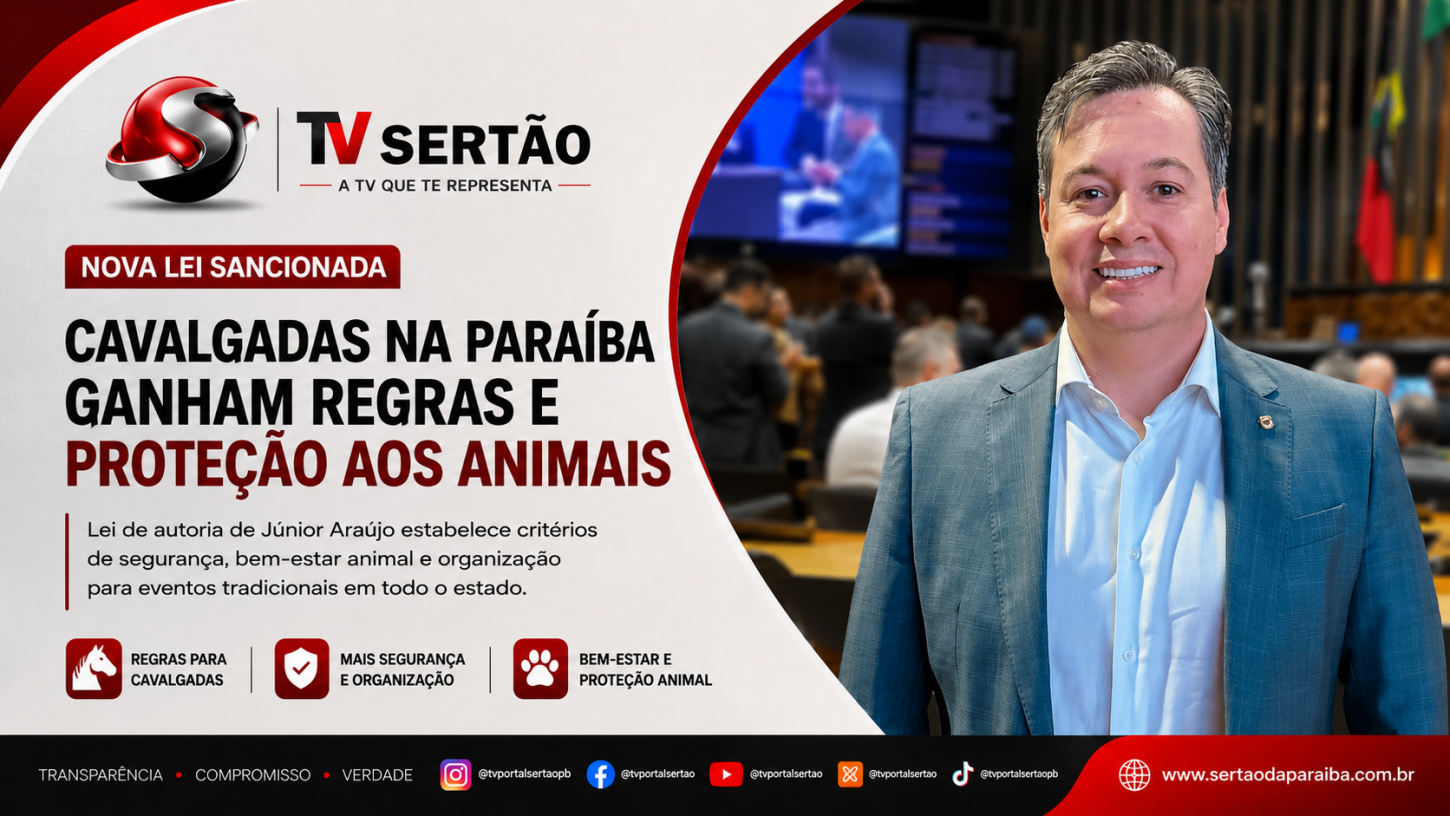 Lei de Júnior Araújo cria regras para cavalgadas e reforça proteção animal na Paraíba