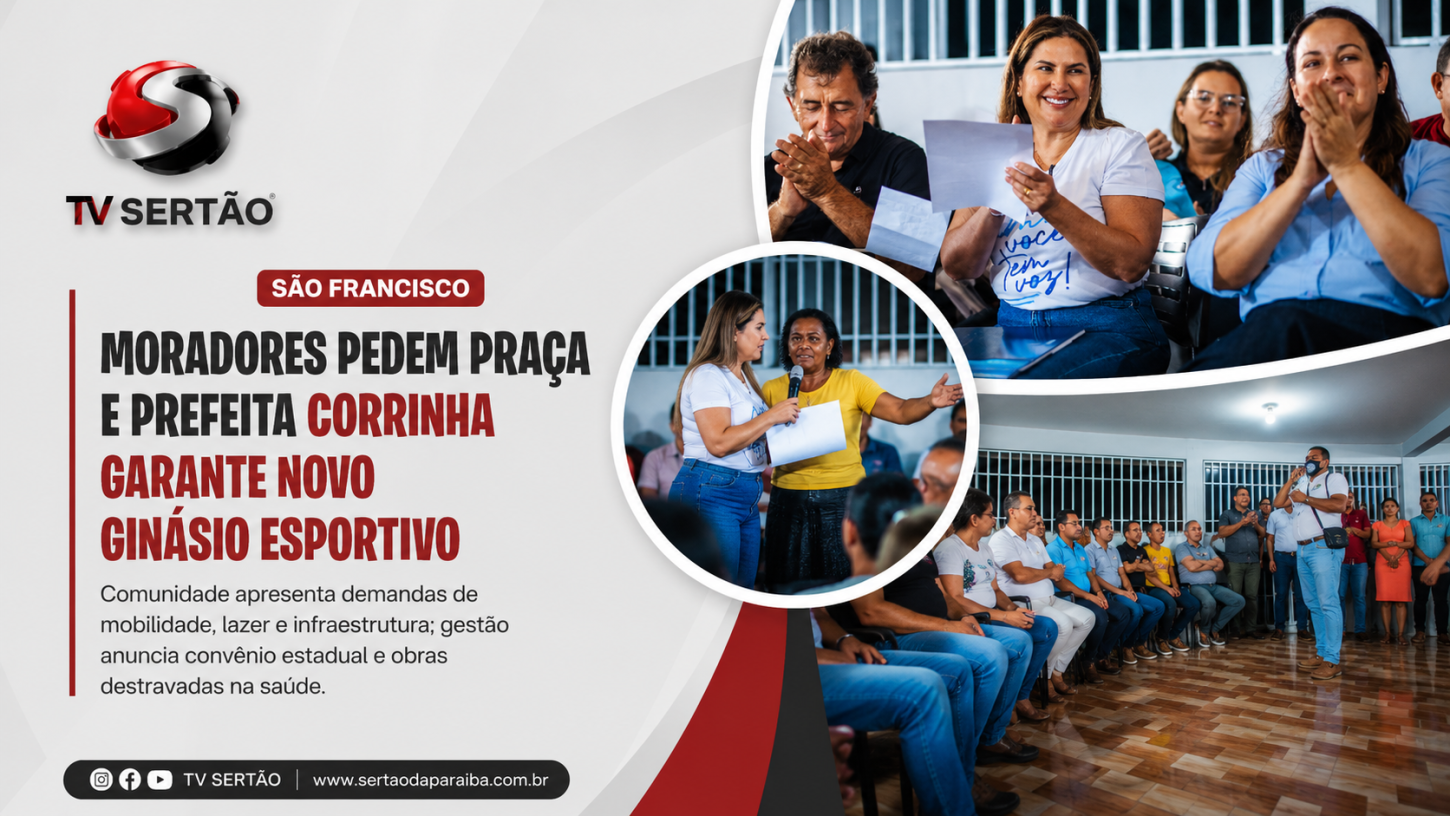 Moradores do São Francisco Pedem Praça e Corrinha Confirma Novo Ginásio para o Bairro