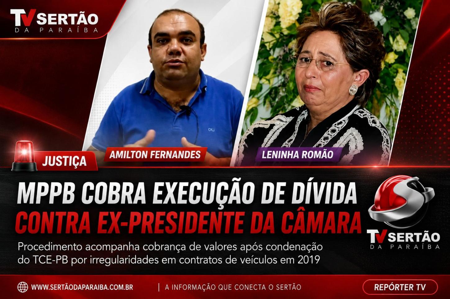 MPPB cobra execução de dívida contra ex-presidente da Câmara de Uiraúna
