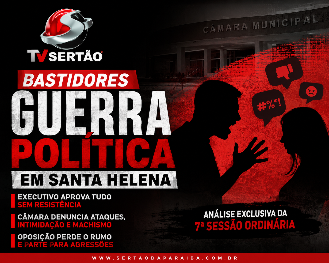 O silêncio institucional e o barulho digital: Executivo avança sem resistência enquanto Legislativo expõe submundo de ataques e intimidação