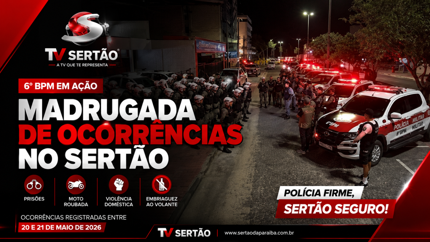 Prisão por estupro, roubo de moto e violência doméstica marcam ações do 6º BPM no Sertão