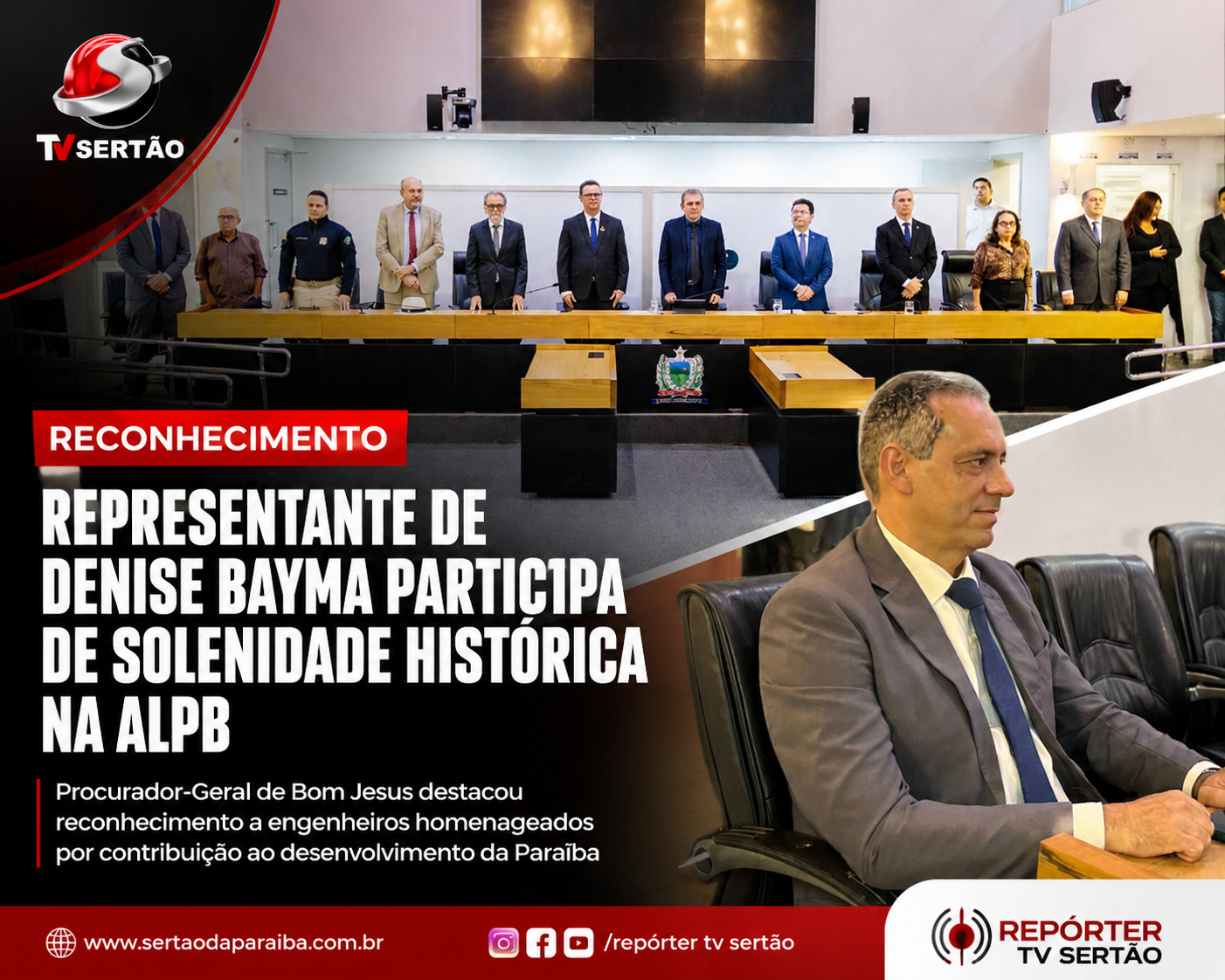 Representante de Denise Bayma participa de solenidade histórica na Assembleia Legislativa da Paraíba
