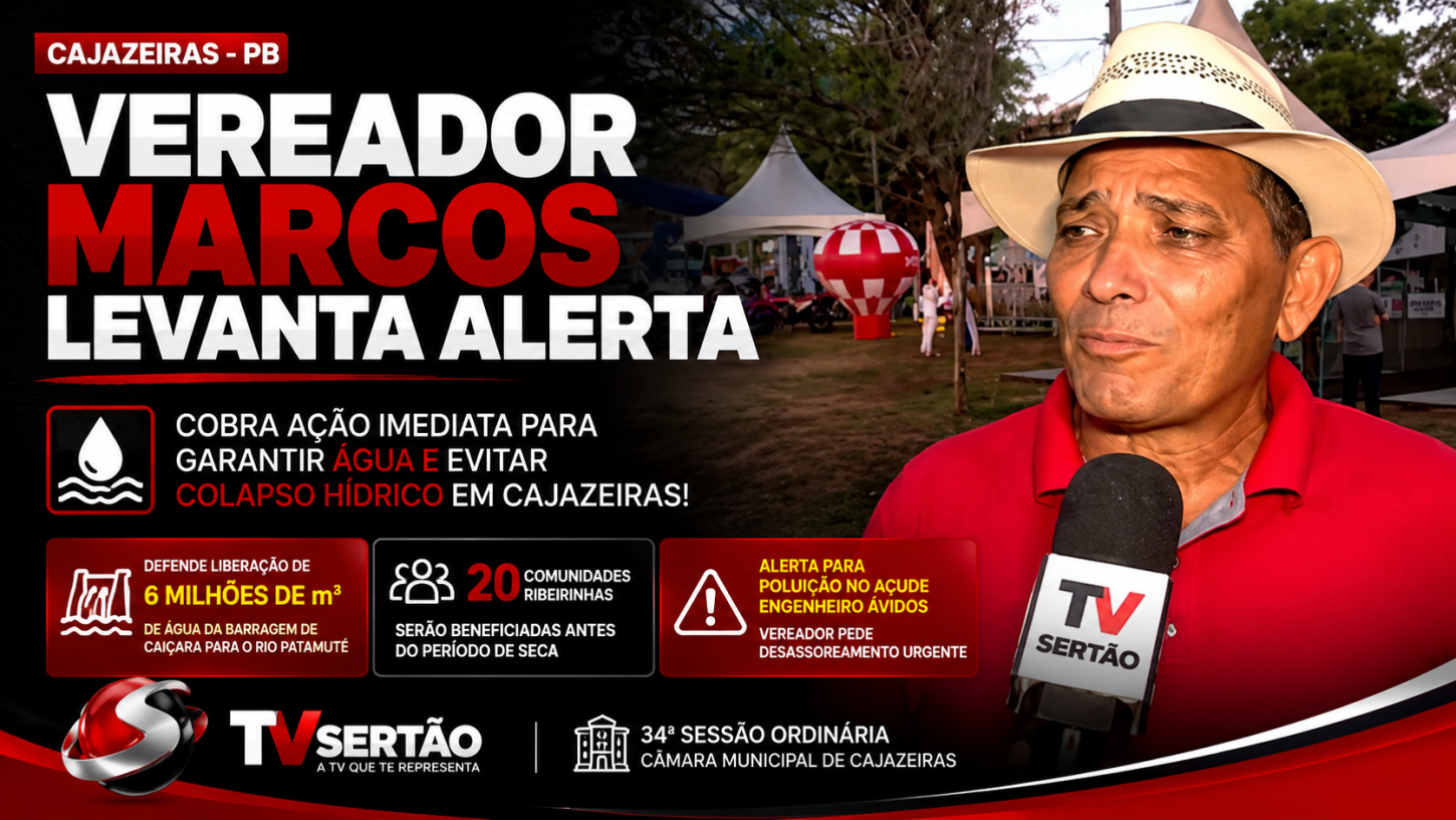 Marcos eleva o tom e cobra ação imediata para evitar colapso hídrico em Cajazeiras