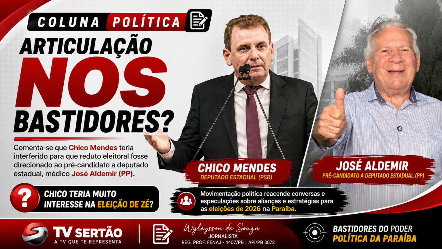 Suposto gesto de Chico Mendes em favor de José Aldemir movimenta bastidores da sucessão estadual