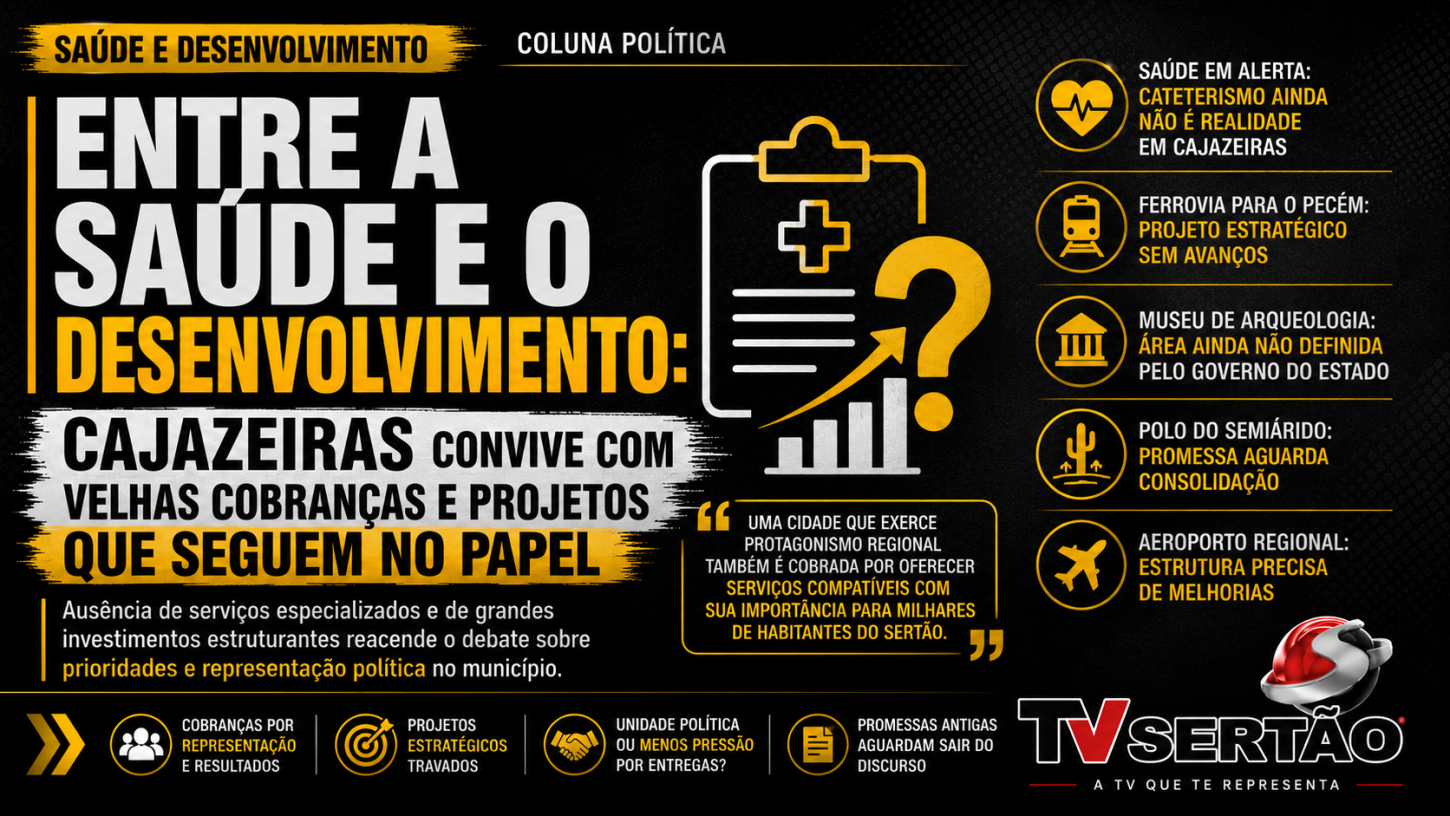 Entre a saúde e o desenvolvimento: Cajazeiras convive com velhas cobranças e projetos que seguem no papel