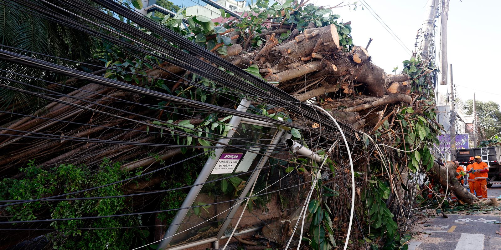 Vendaval deixa mais de 200 mil clientes sem energia no Rio de Janeiro