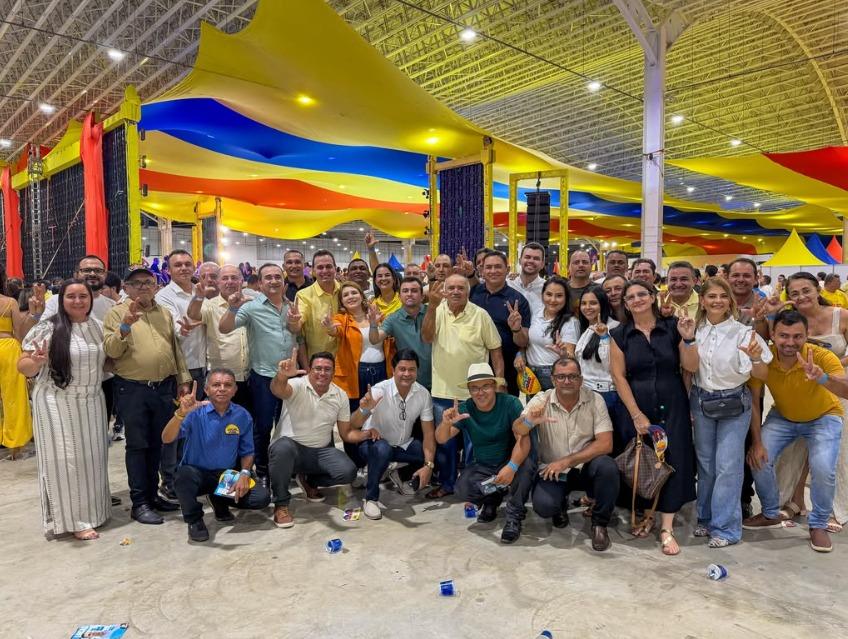Espedito Filho reafirma apoio a Lucas Ribeiro, João Azevêdo e Wilson Santiago durante convenção em João Pessoa