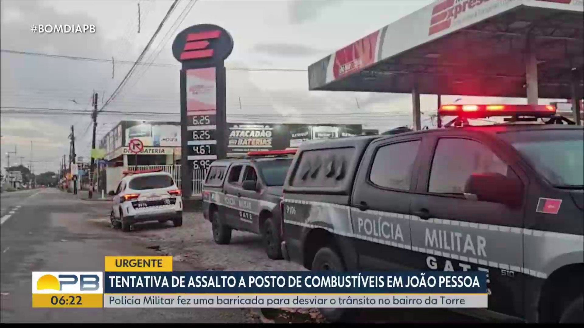 Polícia prende três suspeitos de tentativa de arrombamento a posto de combustíveis em João Pessoa