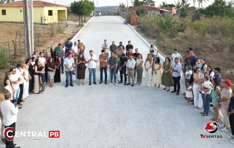 Aldo Andrade entrega calçamentos e inaugura unidade de saúde com investimento de R$ 400 mil em Bernardino Batista