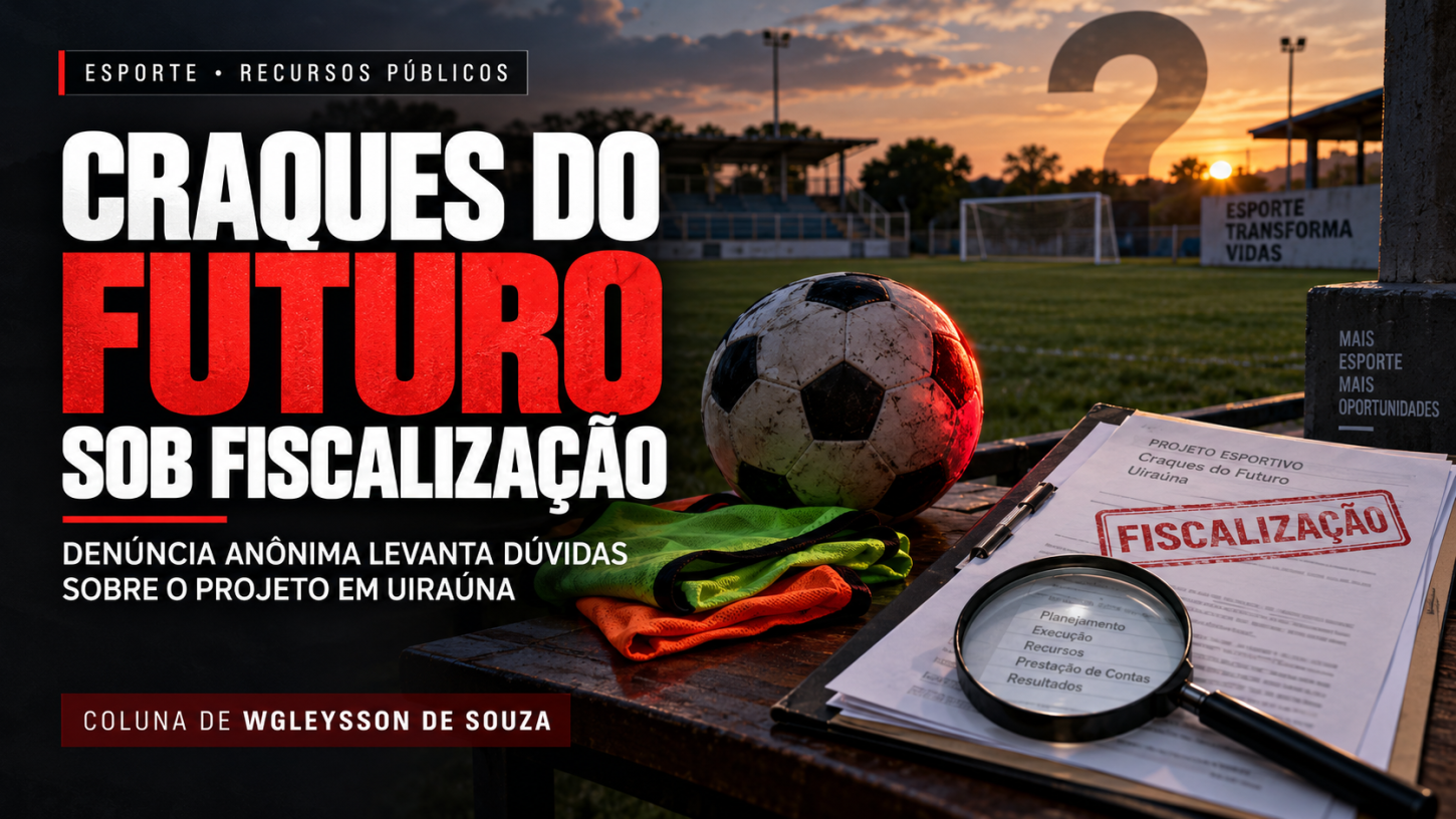 Denúncia anônima leva fiscalização ao “Craques do Futuro” e abre debate sobre recursos do projeto em Uiraúna