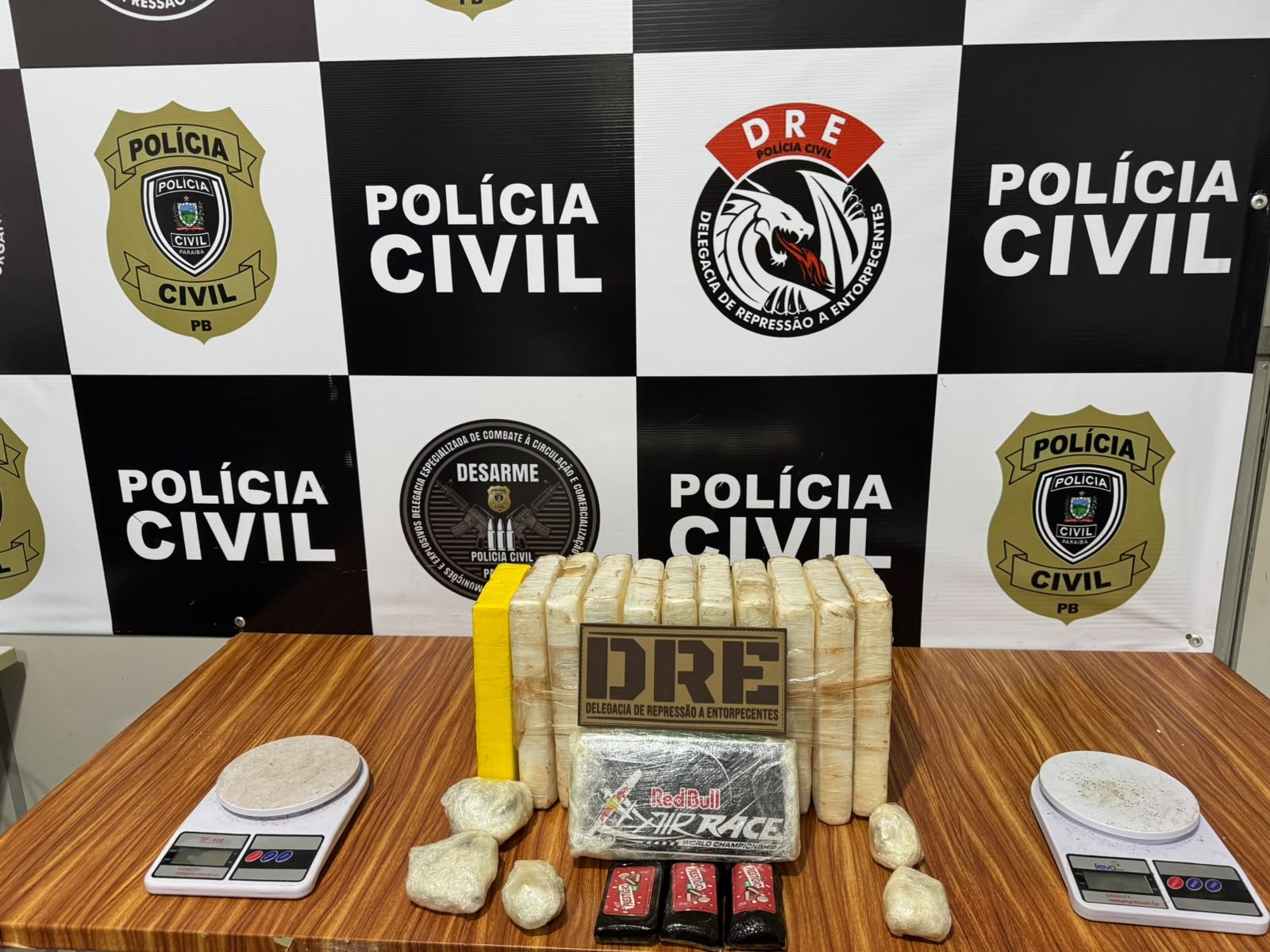 Homem é preso com grande carga de drogas pela Polícia Civil em Campina Grande