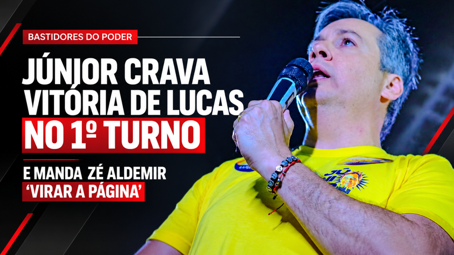 Júnior Araújo prevê Lucas eleito no primeiro turno e manda recado a Zé Aldemir: “É hora de virar a página”
