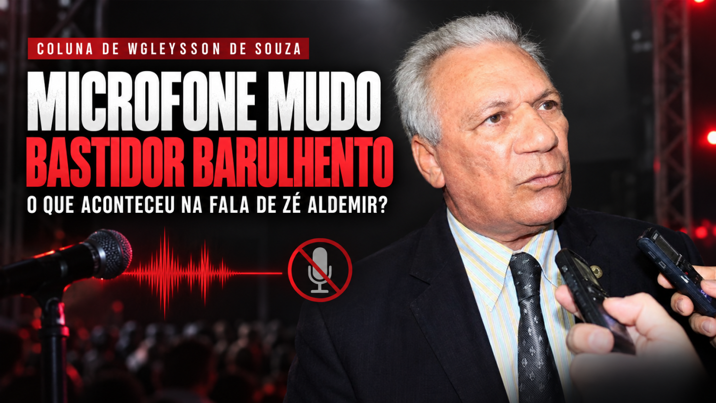 Microfone de Zé Aldemir fica mudo e produz o momento mais barulhento do comício de Lucas