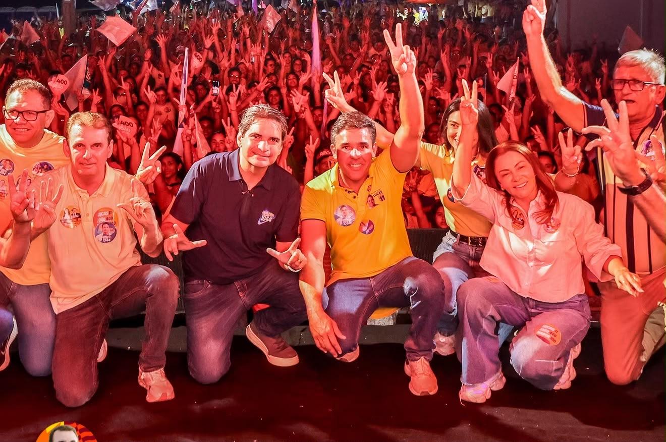 Nil Mendes e prefeito Neto de Coraci reúnem multidão em carreata e comício em São José da Lagoa Tapada