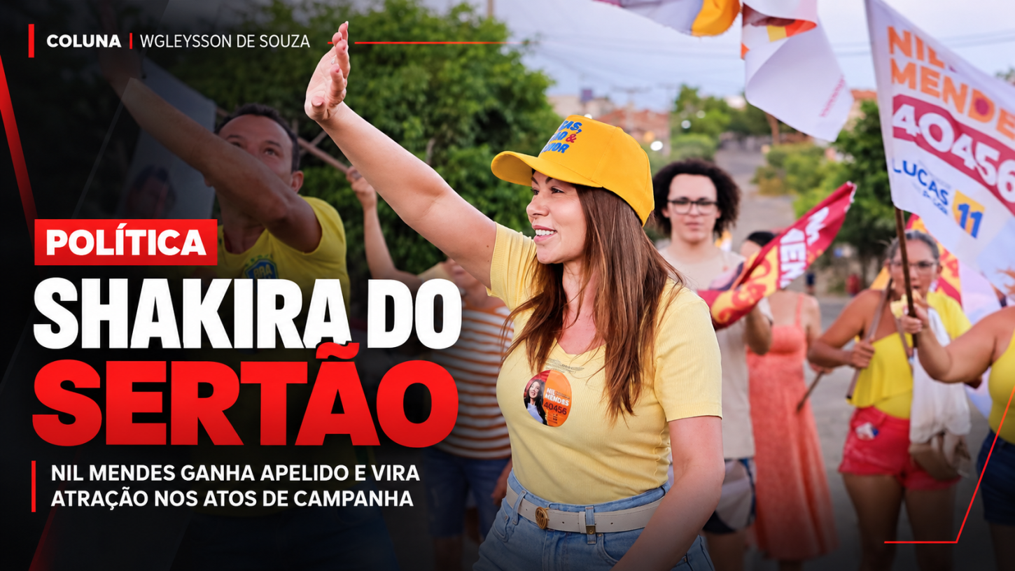 Nil Mendes ganha apelido de “Shakira do Sertão” e vira atração nos atos políticos da campanha