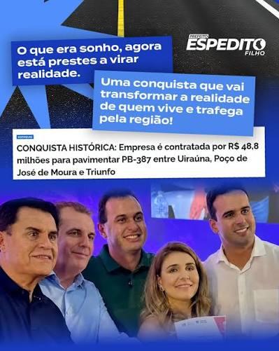 PB-387 começa a sair do papel com canteiro de obras e contratação de trabalhadores da região