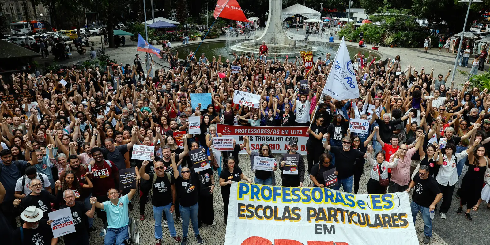 Greve de professores paralisa escolas particulares no Rio de Janeiro