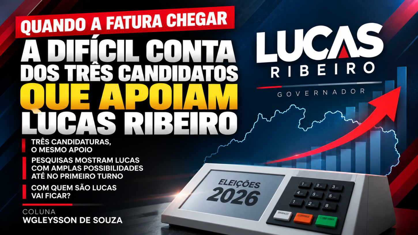 Quando a fatura chegar: a difícil conta dos três candidatos que apoiam Lucas Ribeiro