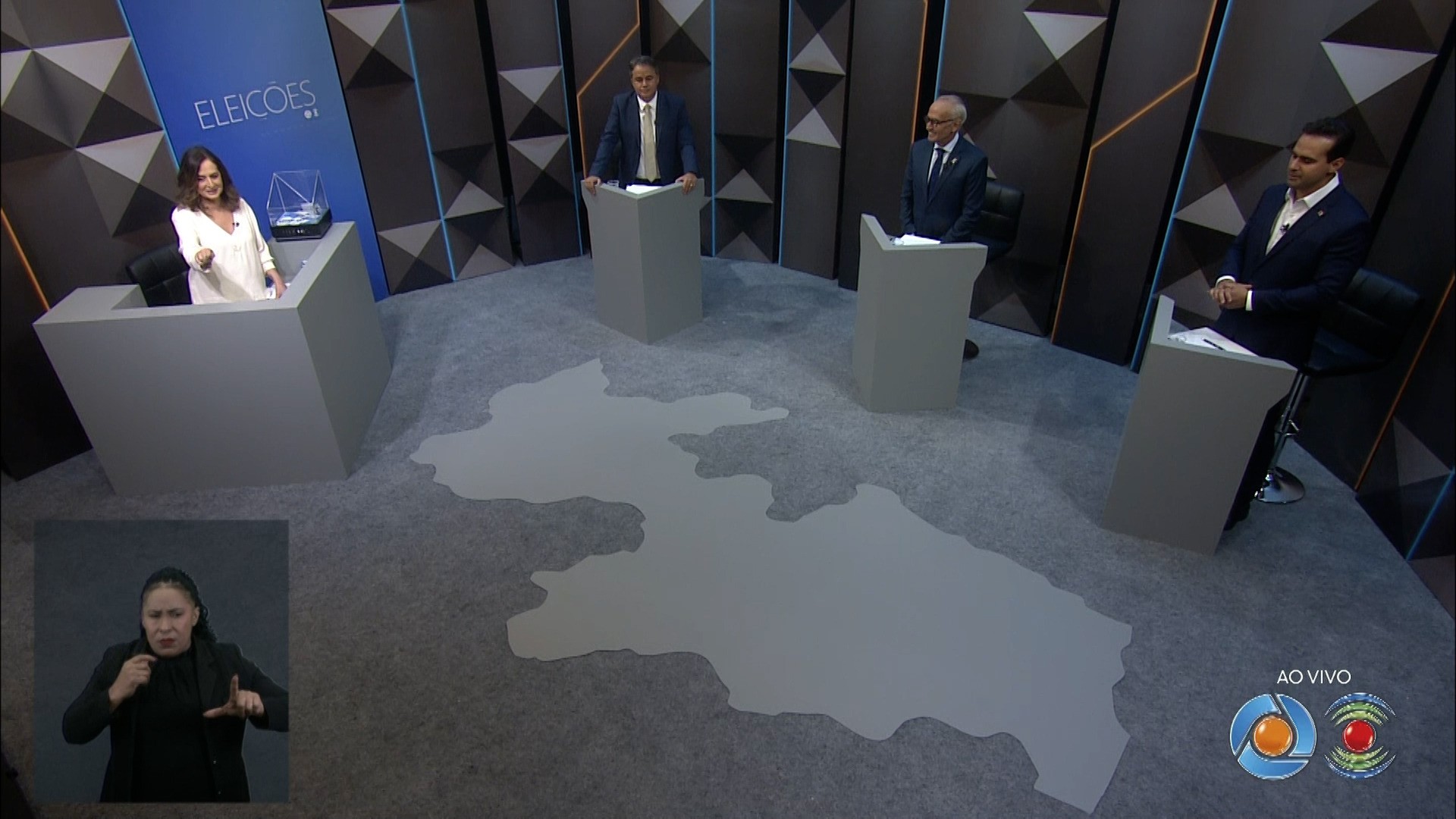 Candidatos ao governo da Paraíba participam de debate eleitoral na TV