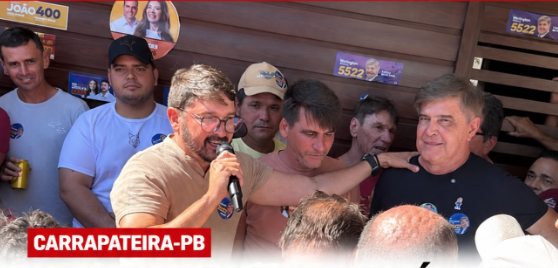 Wellington Roberto é recebido pelo prefeito Iarley Pereira e reúne centenas de pessoas em Carrapateira
