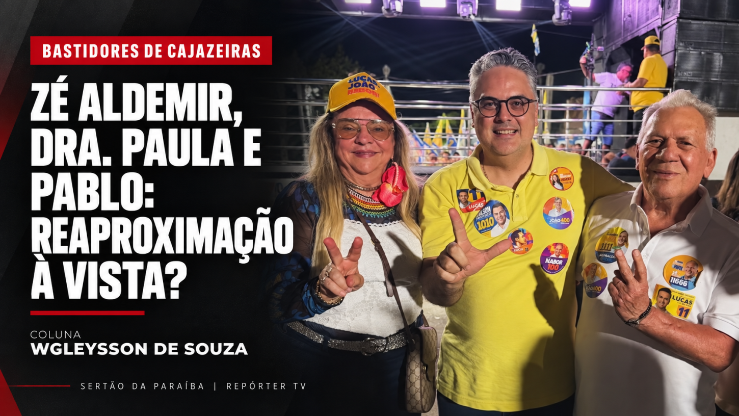 Zé Aldemir e Dra. Paula aparecem com Pablo Leitão e sinalizam reaproximação em Cajazeiras