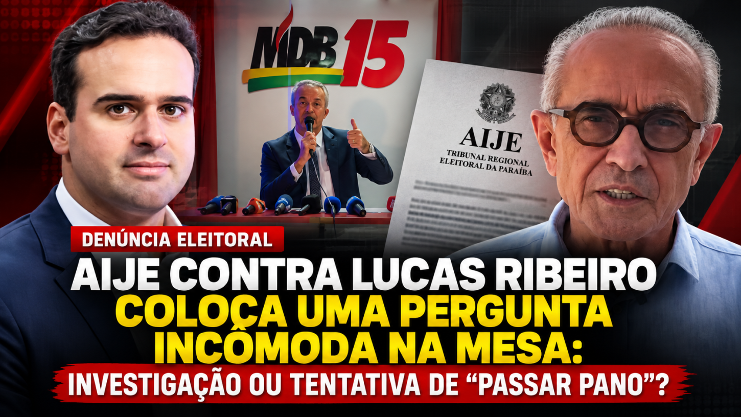 AIJE contra Lucas Ribeiro coloca uma pergunta incômoda na mesa: investigação ou tentativa de “passar pano”?